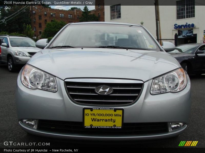 QuickSilver Metallic / Gray 2008 Hyundai Elantra SE Sedan