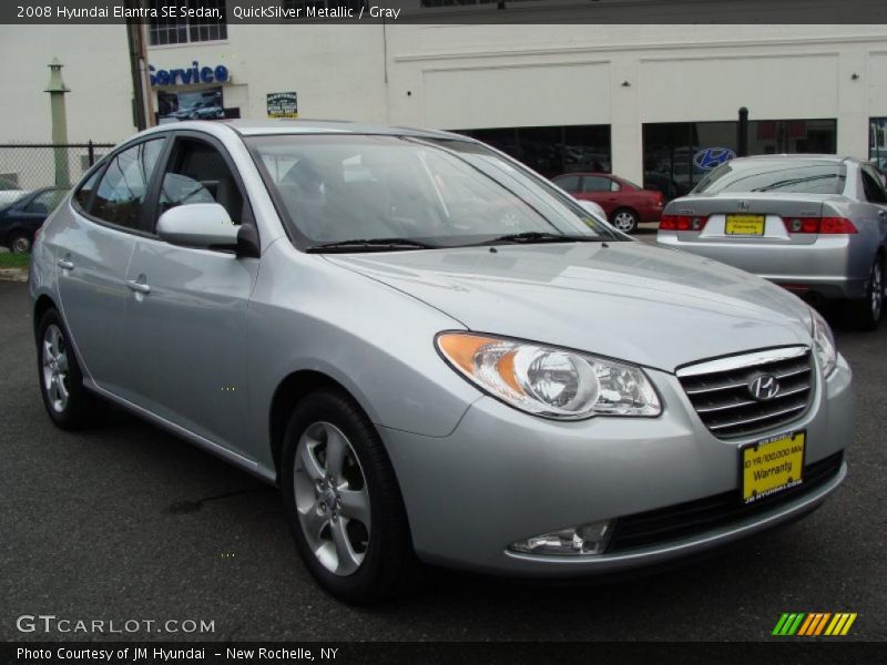 QuickSilver Metallic / Gray 2008 Hyundai Elantra SE Sedan