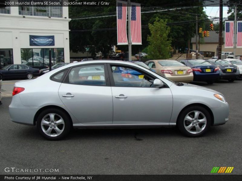 QuickSilver Metallic / Gray 2008 Hyundai Elantra SE Sedan