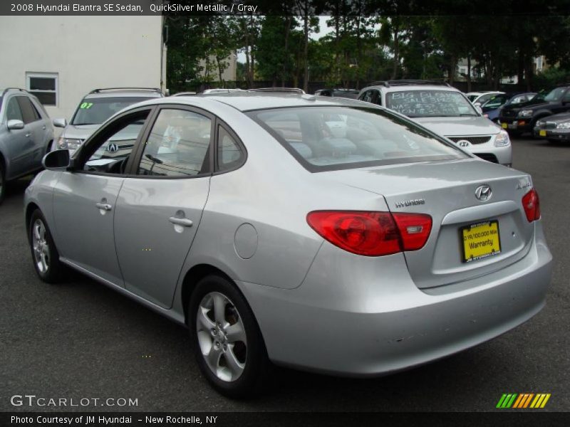 QuickSilver Metallic / Gray 2008 Hyundai Elantra SE Sedan