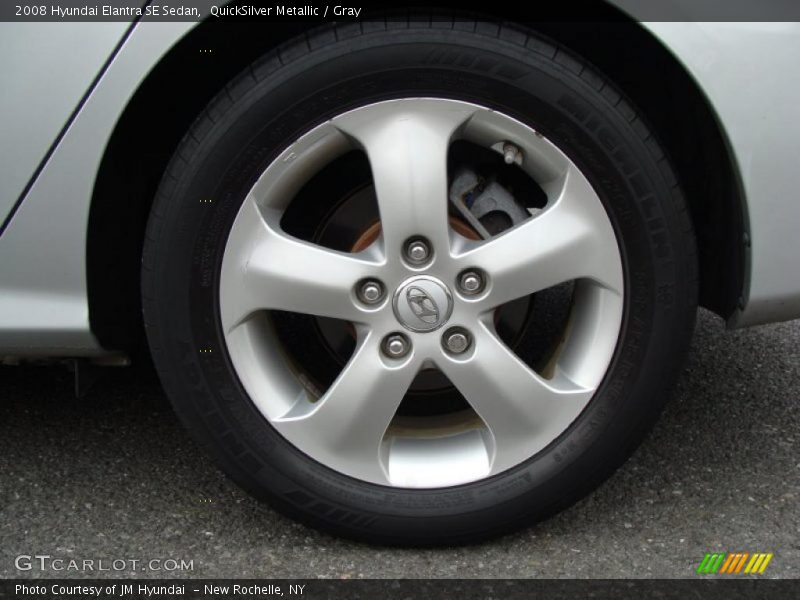 QuickSilver Metallic / Gray 2008 Hyundai Elantra SE Sedan
