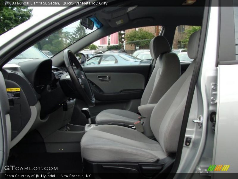 QuickSilver Metallic / Gray 2008 Hyundai Elantra SE Sedan