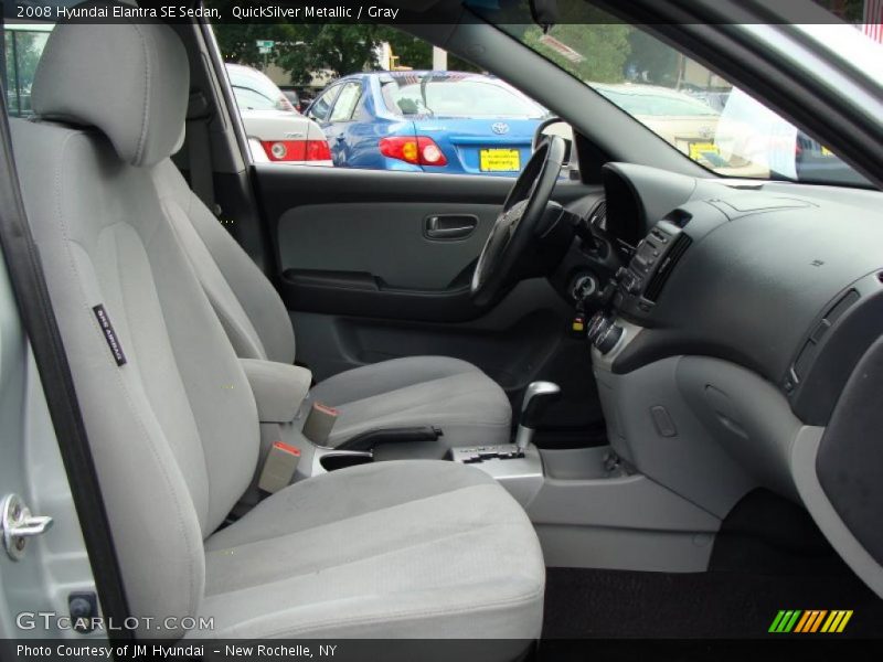 QuickSilver Metallic / Gray 2008 Hyundai Elantra SE Sedan