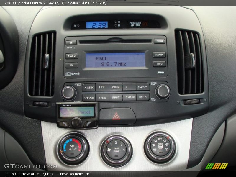 QuickSilver Metallic / Gray 2008 Hyundai Elantra SE Sedan