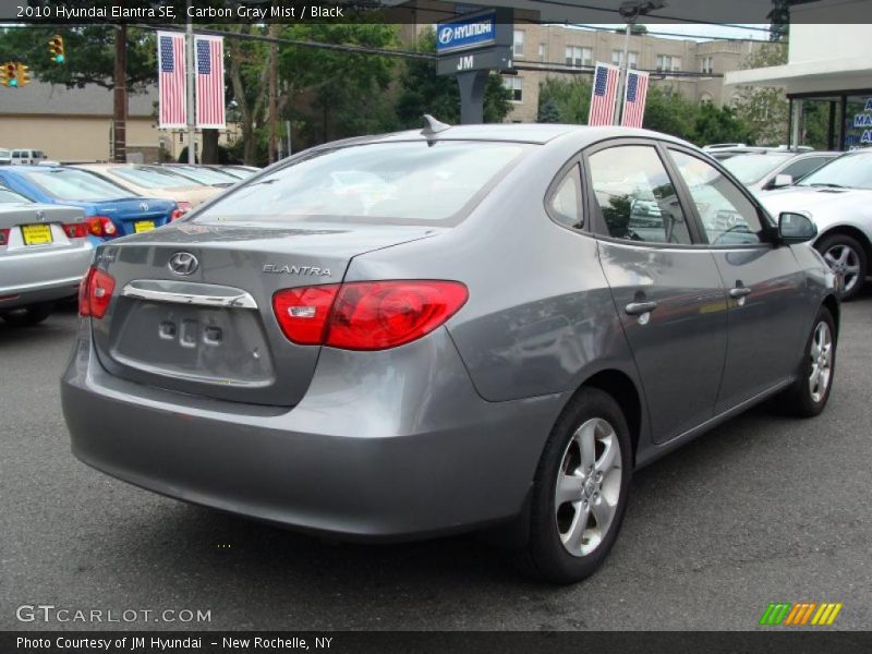 Carbon Gray Mist / Black 2010 Hyundai Elantra SE