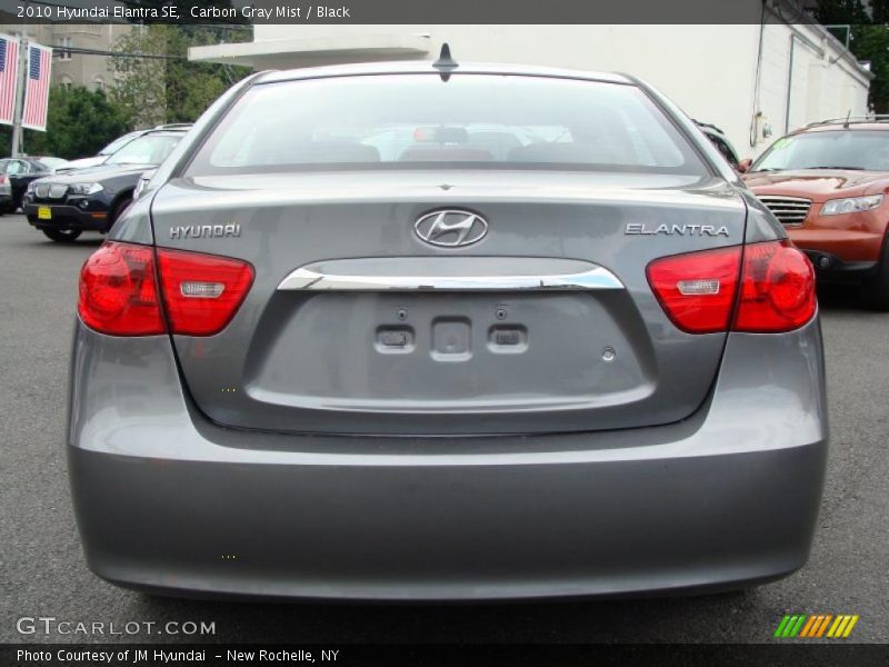 Carbon Gray Mist / Black 2010 Hyundai Elantra SE