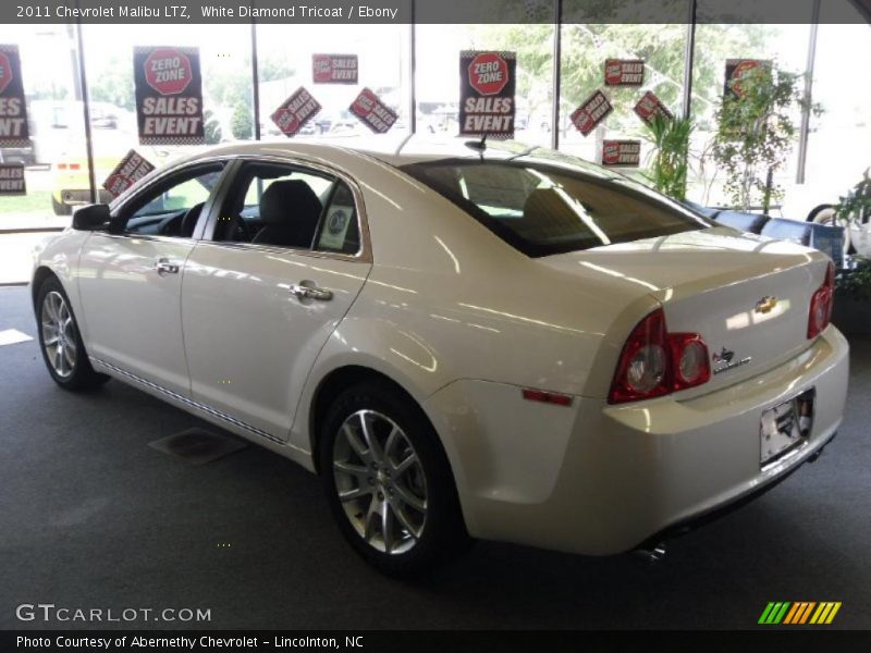 White Diamond Tricoat / Ebony 2011 Chevrolet Malibu LTZ