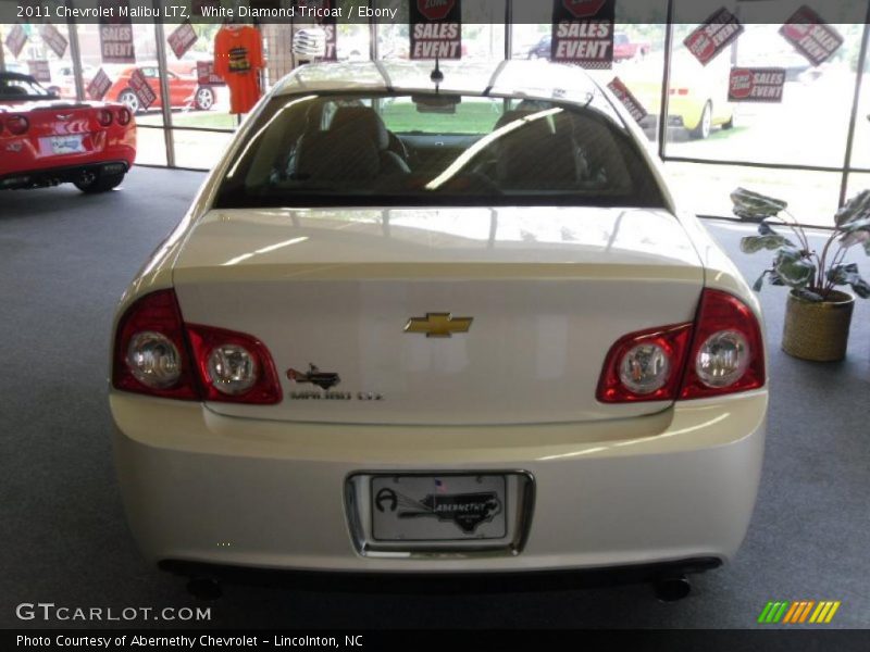 White Diamond Tricoat / Ebony 2011 Chevrolet Malibu LTZ