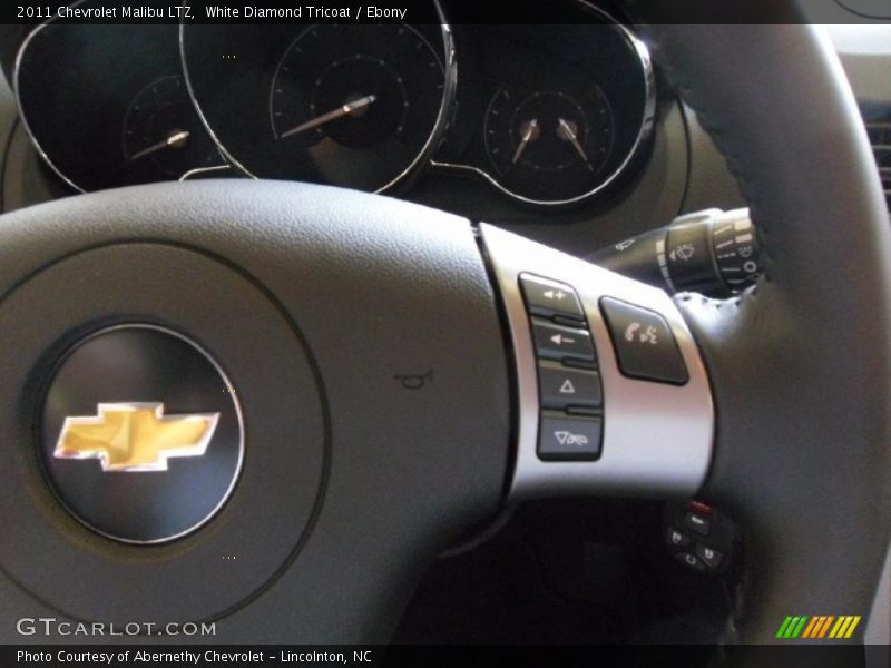 White Diamond Tricoat / Ebony 2011 Chevrolet Malibu LTZ