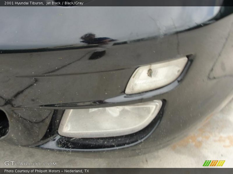 Jet Black / Black/Gray 2001 Hyundai Tiburon