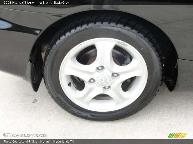 Jet Black / Black/Gray 2001 Hyundai Tiburon