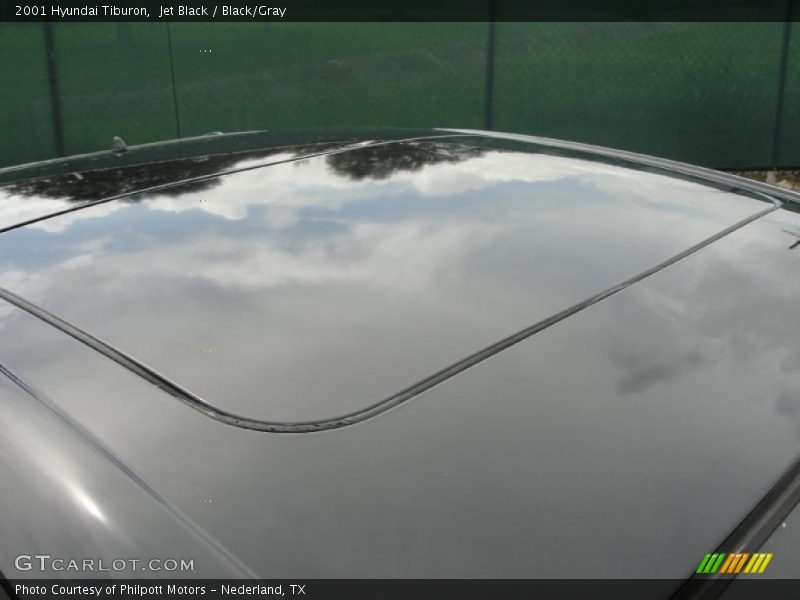 Jet Black / Black/Gray 2001 Hyundai Tiburon
