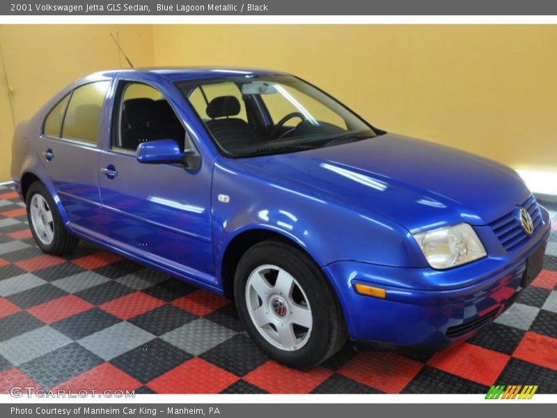 Blue Lagoon Metallic / Black 2001 Volkswagen Jetta GLS Sedan