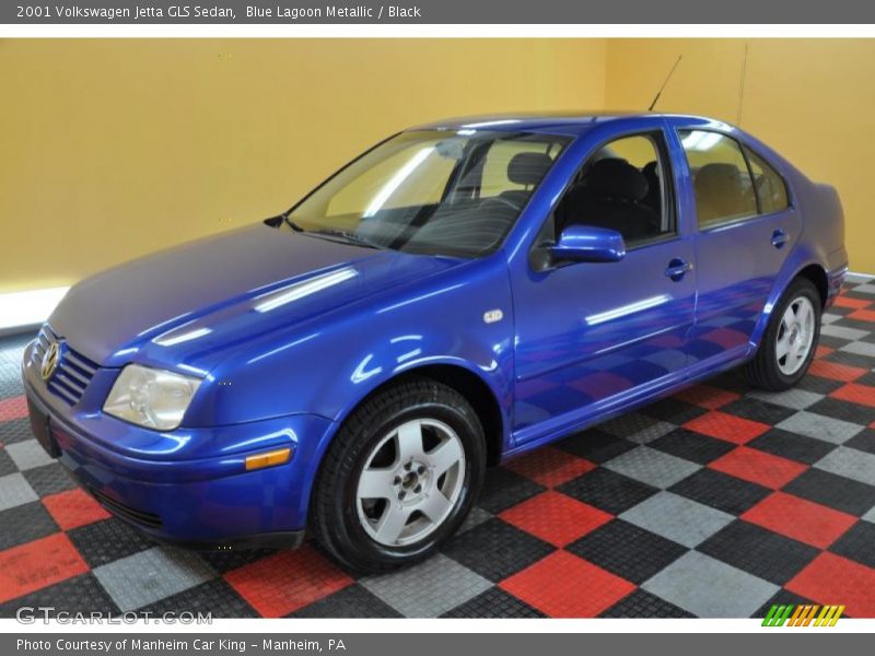 Blue Lagoon Metallic / Black 2001 Volkswagen Jetta GLS Sedan