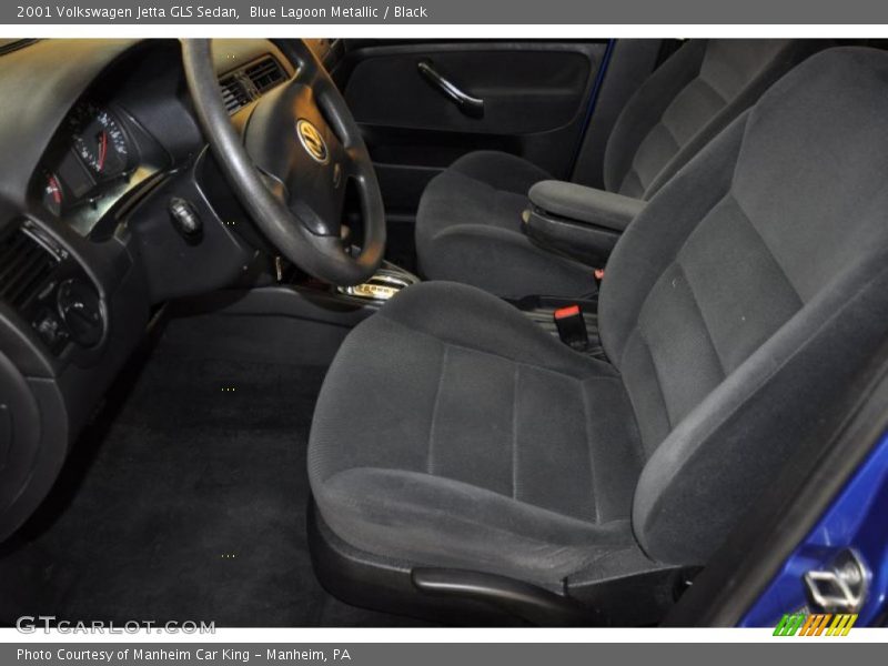 Blue Lagoon Metallic / Black 2001 Volkswagen Jetta GLS Sedan