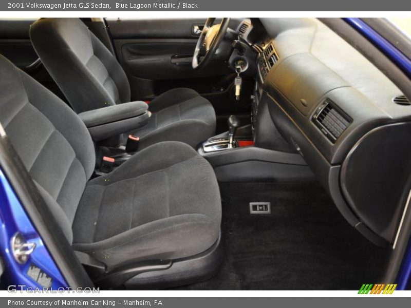 Blue Lagoon Metallic / Black 2001 Volkswagen Jetta GLS Sedan