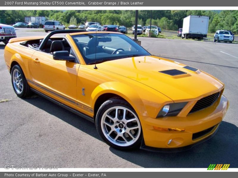 Grabber Orange / Black Leather 2007 Ford Mustang Shelby GT500 Convertible