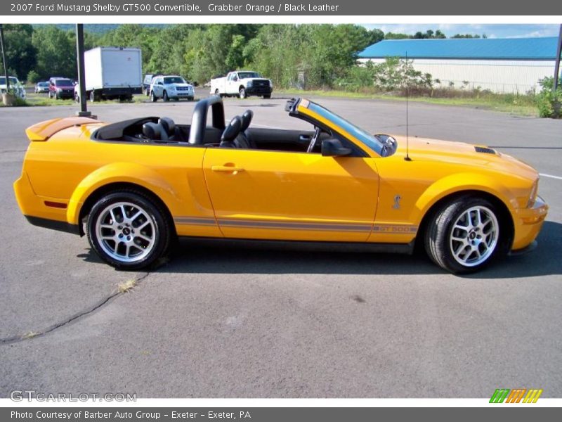 Grabber Orange / Black Leather 2007 Ford Mustang Shelby GT500 Convertible