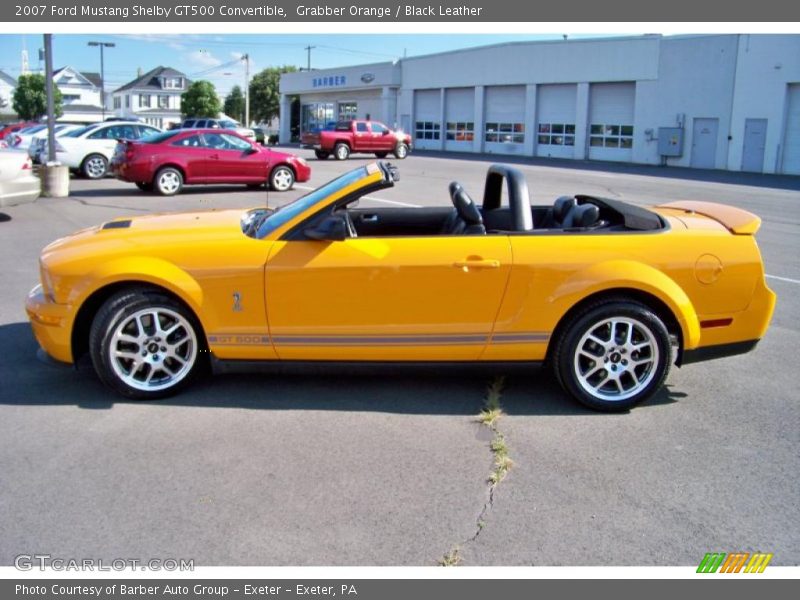 Grabber Orange / Black Leather 2007 Ford Mustang Shelby GT500 Convertible