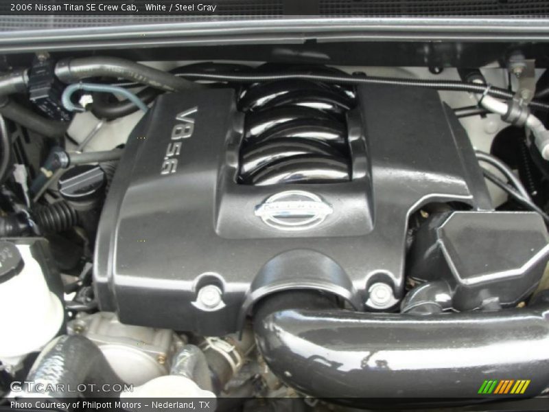 White / Steel Gray 2006 Nissan Titan SE Crew Cab