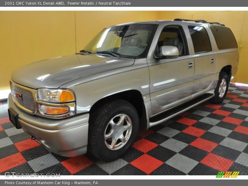 Pewter Metallic / Neutral Tan/Shale 2001 GMC Yukon XL Denali AWD