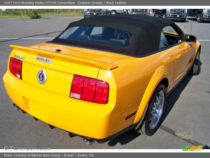 Grabber Orange / Black Leather 2007 Ford Mustang Shelby GT500 Convertible