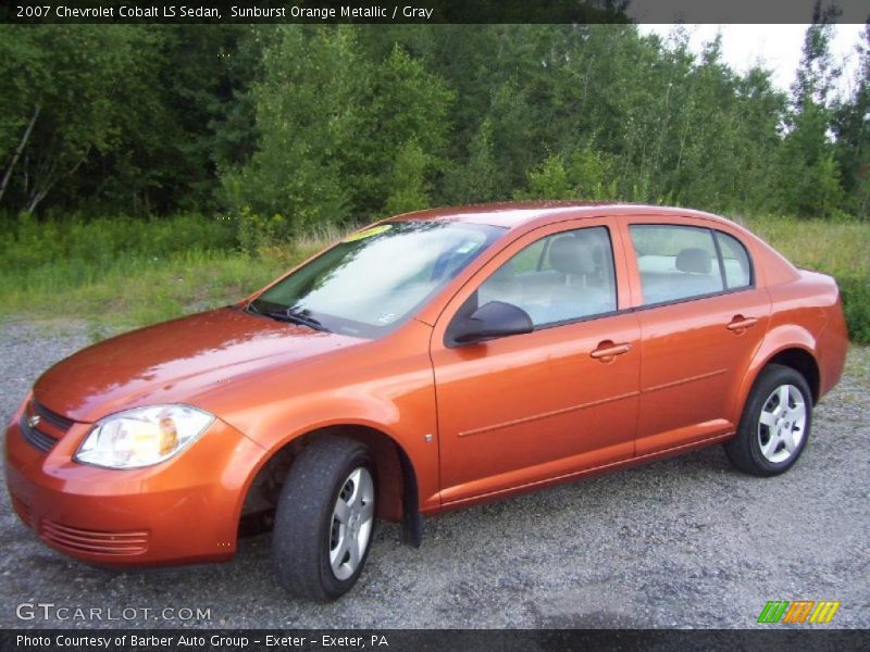 Sunburst Orange Metallic / Gray 2007 Chevrolet Cobalt LS Sedan