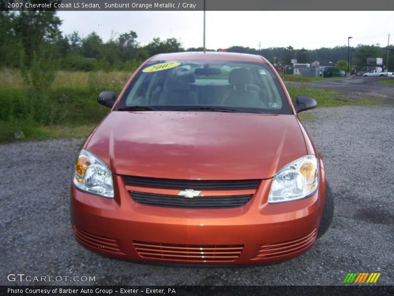 Sunburst Orange Metallic / Gray 2007 Chevrolet Cobalt LS Sedan