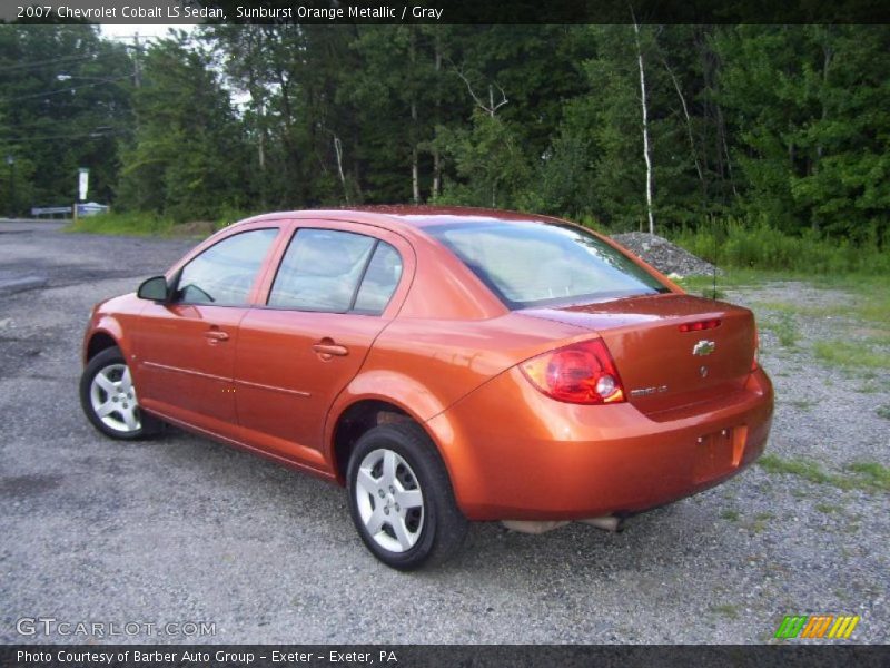 Sunburst Orange Metallic / Gray 2007 Chevrolet Cobalt LS Sedan