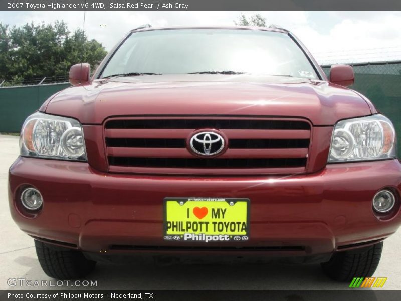 Salsa Red Pearl / Ash Gray 2007 Toyota Highlander V6 4WD