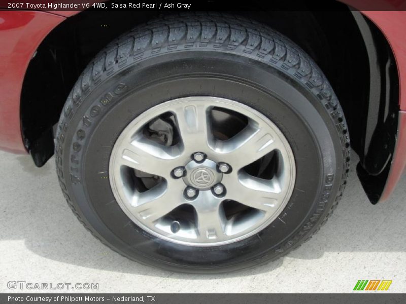 Salsa Red Pearl / Ash Gray 2007 Toyota Highlander V6 4WD