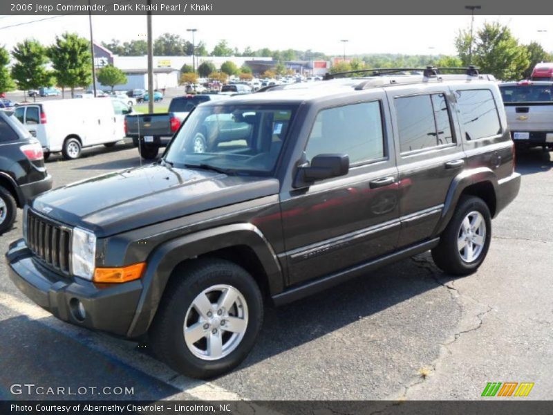 Dark Khaki Pearl / Khaki 2006 Jeep Commander