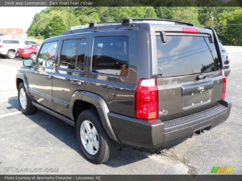 Dark Khaki Pearl / Khaki 2006 Jeep Commander