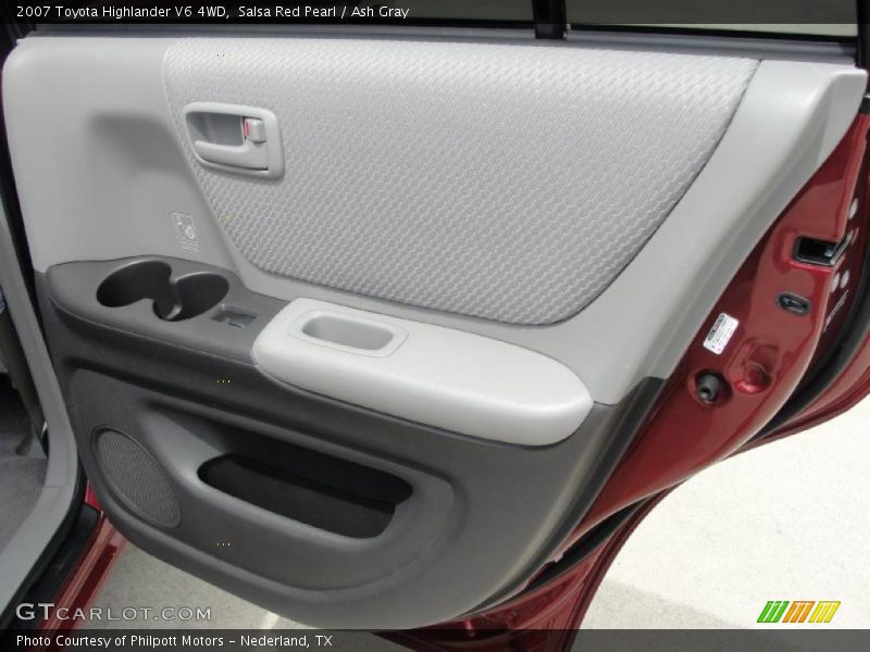 Salsa Red Pearl / Ash Gray 2007 Toyota Highlander V6 4WD