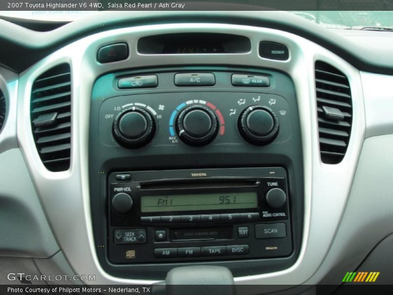 Salsa Red Pearl / Ash Gray 2007 Toyota Highlander V6 4WD