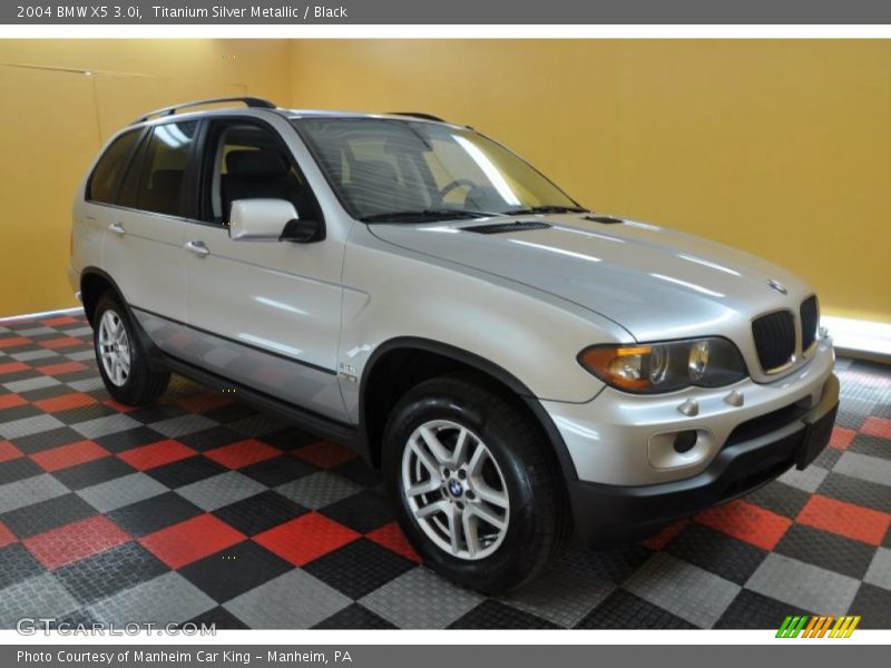 Titanium Silver Metallic / Black 2004 BMW X5 3.0i