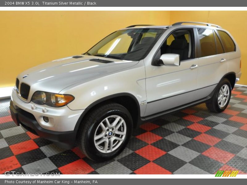Titanium Silver Metallic / Black 2004 BMW X5 3.0i