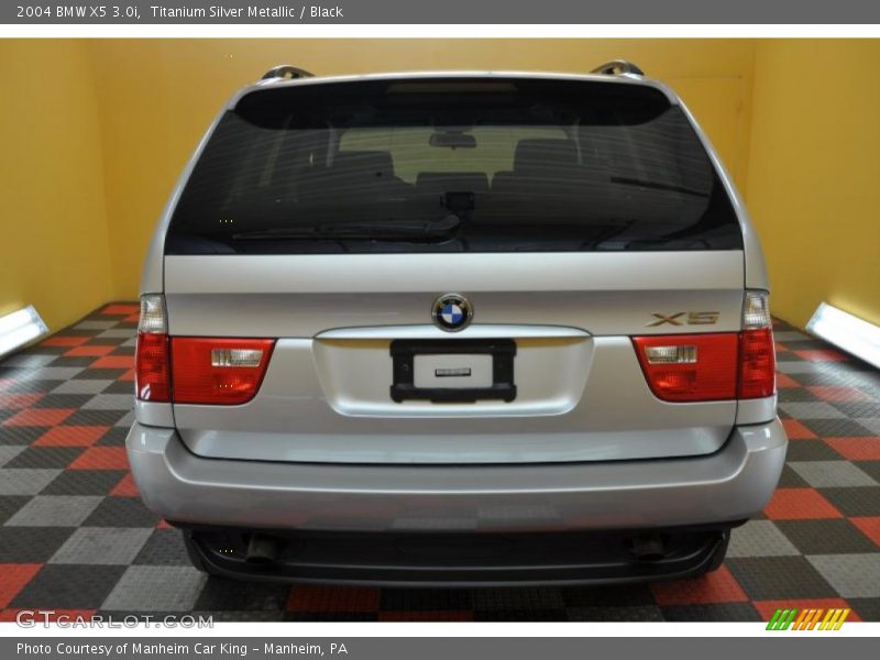 Titanium Silver Metallic / Black 2004 BMW X5 3.0i