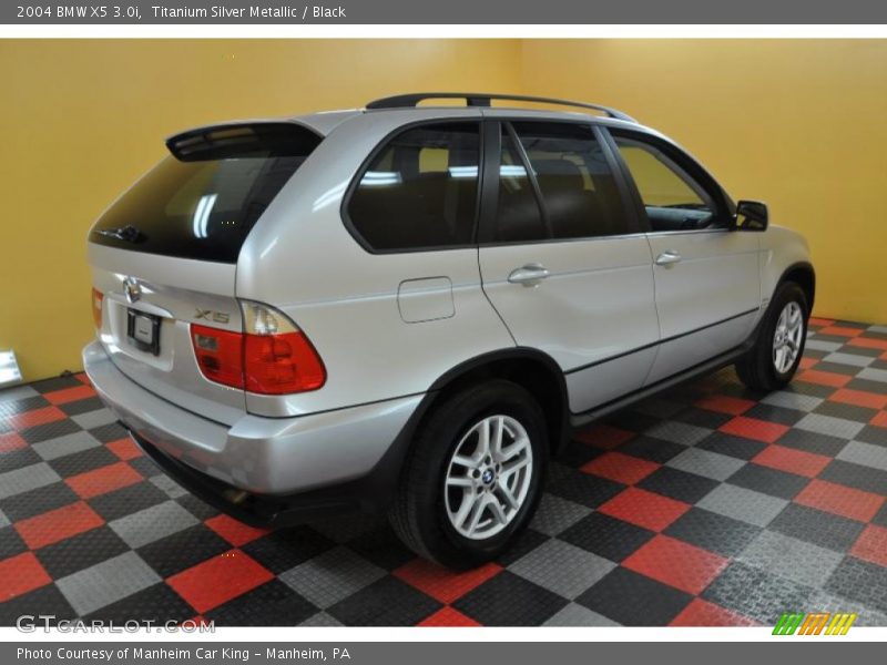Titanium Silver Metallic / Black 2004 BMW X5 3.0i