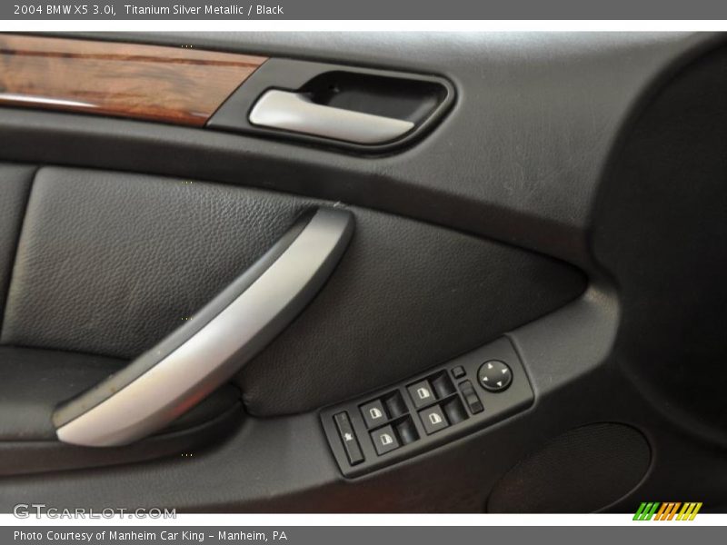Titanium Silver Metallic / Black 2004 BMW X5 3.0i