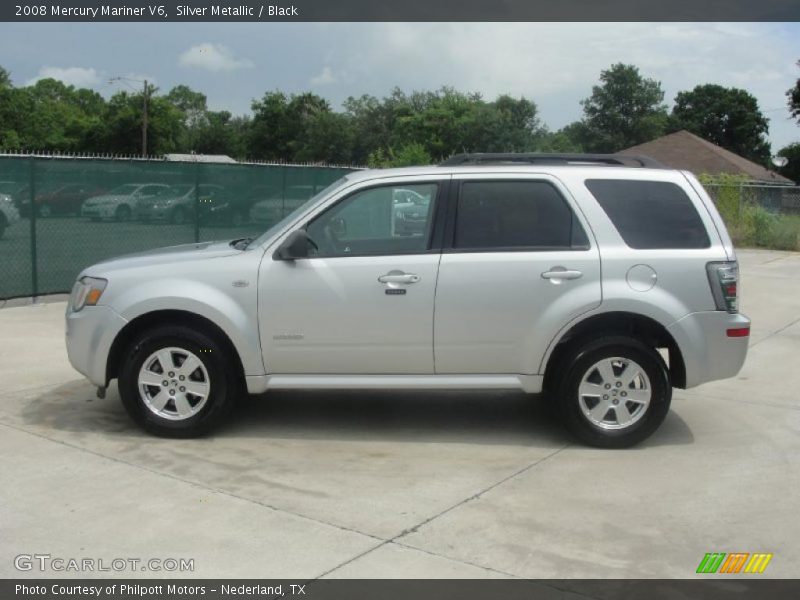 Silver Metallic / Black 2008 Mercury Mariner V6