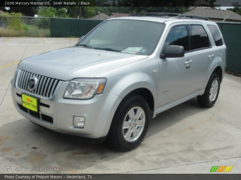 Silver Metallic / Black 2008 Mercury Mariner V6
