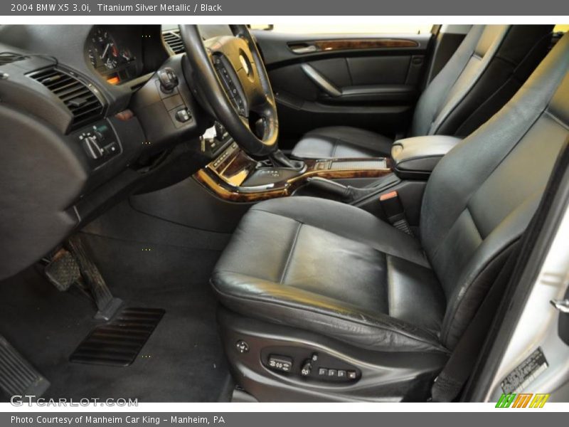Titanium Silver Metallic / Black 2004 BMW X5 3.0i
