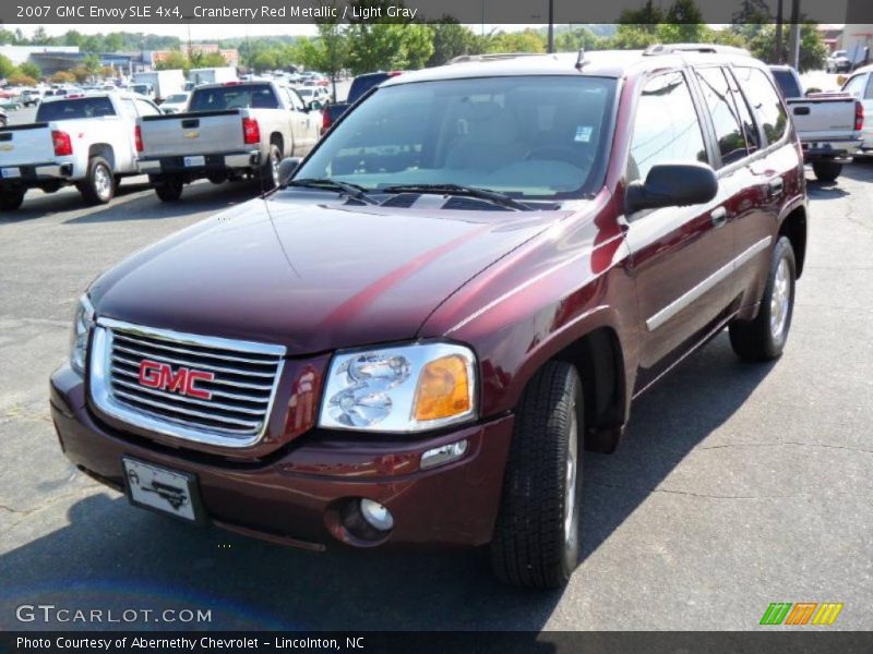 Cranberry Red Metallic / Light Gray 2007 GMC Envoy SLE 4x4