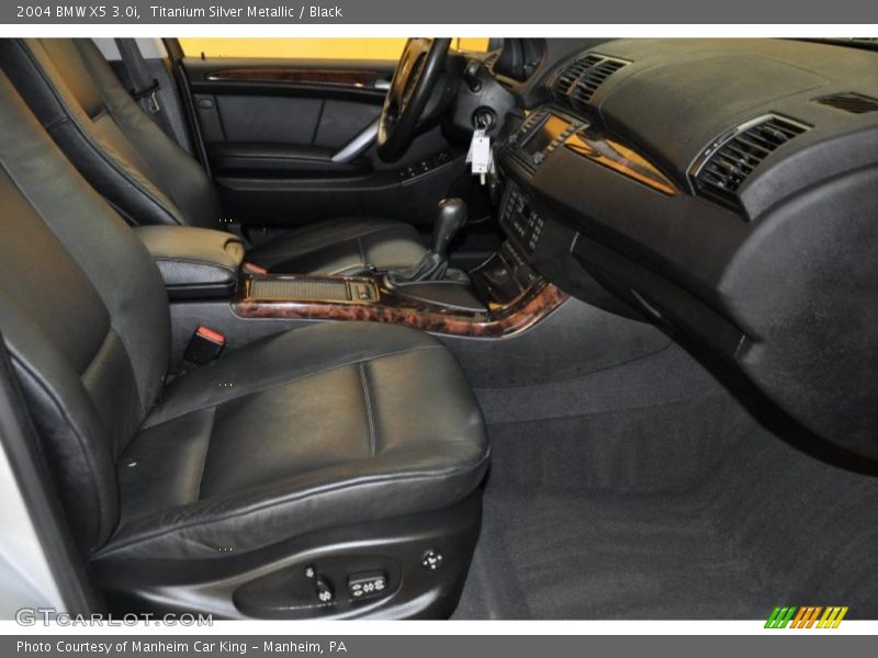 Titanium Silver Metallic / Black 2004 BMW X5 3.0i