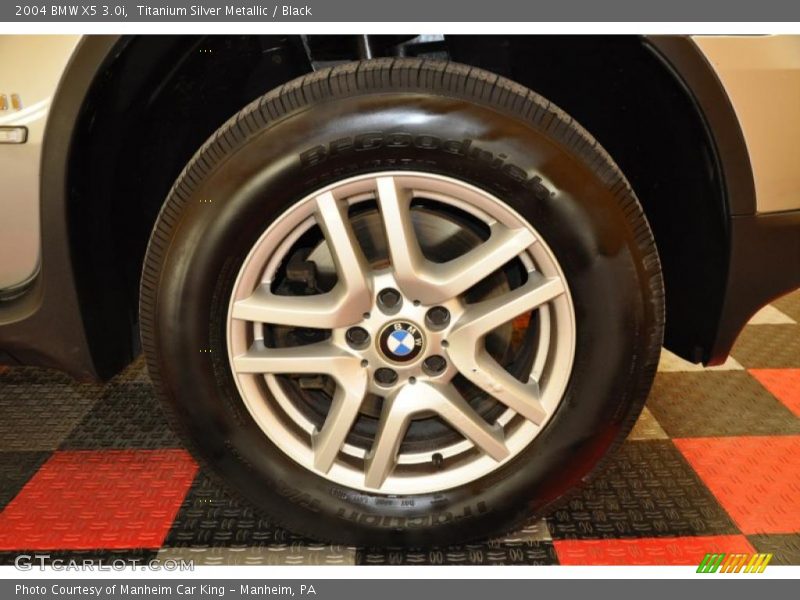 Titanium Silver Metallic / Black 2004 BMW X5 3.0i
