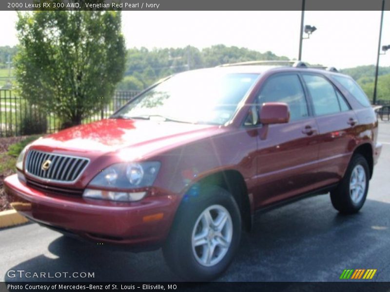 Venetian Red Pearl / Ivory 2000 Lexus RX 300 AWD