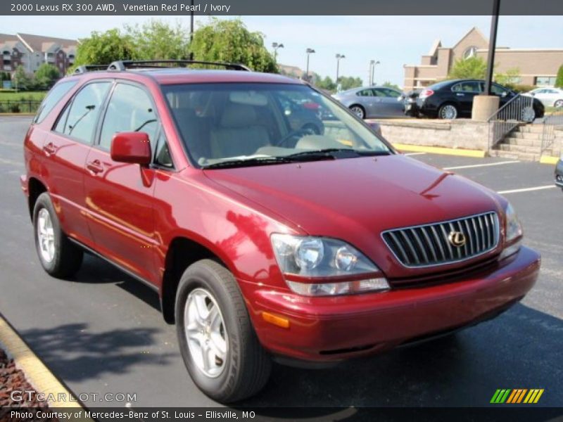 Venetian Red Pearl / Ivory 2000 Lexus RX 300 AWD