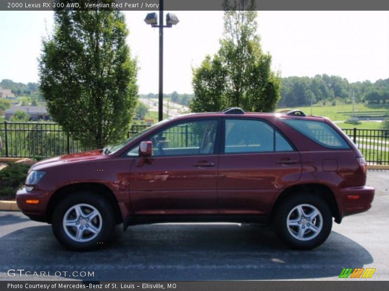 Venetian Red Pearl / Ivory 2000 Lexus RX 300 AWD