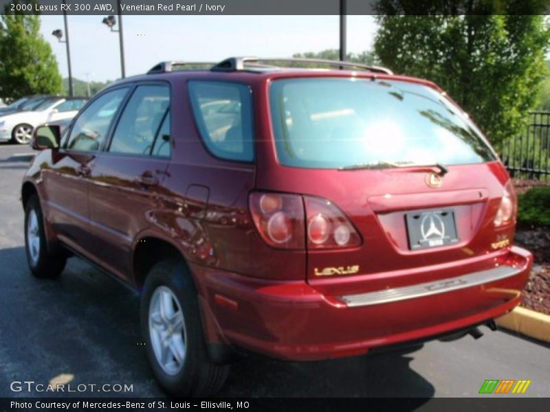 Venetian Red Pearl / Ivory 2000 Lexus RX 300 AWD